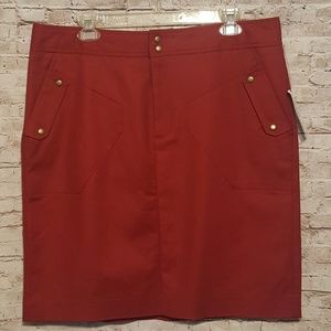 Worthington Rustic Red Skirt